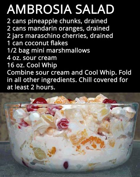 Easy Ambrosia Salad Recipe With Cool Whip