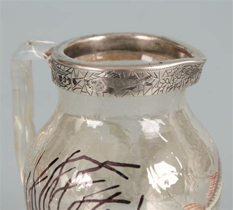 For the ladies clothing the main. VICTORIAN Elkington Silver-Gilt Mounted Glass Aesthetic ...