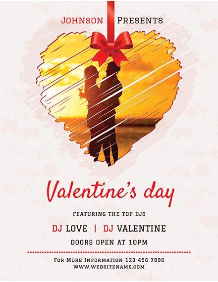 60 Fabulous Psd Valentine Flyer Templates Word Publisher