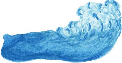 Wind Wave Watercolor Painting Ocean Watercolour Png Download 1534