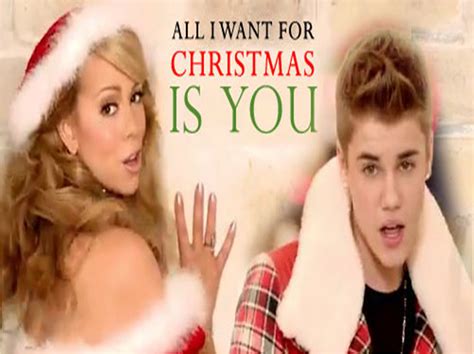 christina deyans justin bieber ft mariah carey all i want for christmas is you lyrics