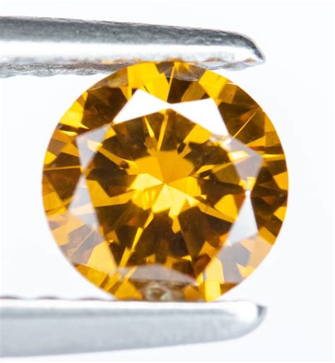 Diamant 050 Ct Fantaisie Naturelle Orange Jaunâtre Catawiki