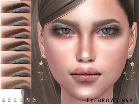 Eyebrows N99 By Seleng Created For The Sims 4 Emily Cc Finds