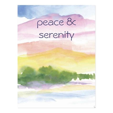 Peace And Serenity Postcard Zazzle