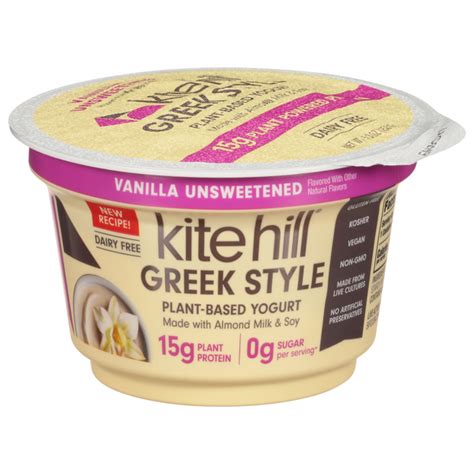 Save On Kite Hill Greek Style Plant Based Yogurt Vanilla Unsweetened