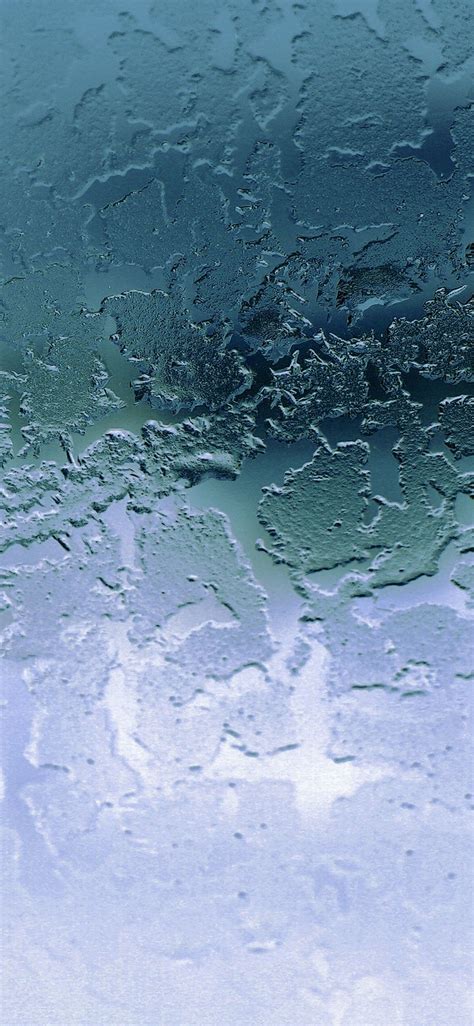 Ios 11 Iphone X Aqua Blue Water Ice Frozen Apple Wallpaper