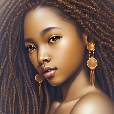 Beautiful Melanin Brown Skin Woman 8k Graphic · Creative Fabrica