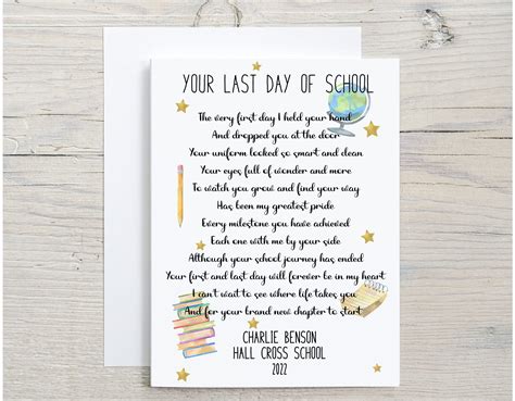 Last Day of School Card Last Day of Year 11 Card Leaving - Etsy Australia