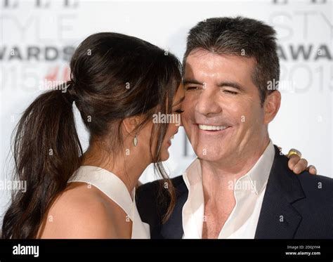 Simon Cowell And Lauren Silverman Attending The Elle Style Awards 2015 Held At The Sky Garden