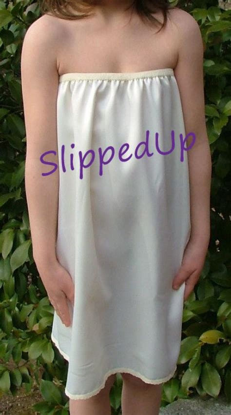 Tutu Slip Ivory Stretch Satin Tutu Dress Slip Strapless Half Slip Teen Or Girls Slip Size