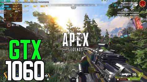 Apex Legends Gtx 1060 3gb I5 8400 Frame Rate Test Youtube