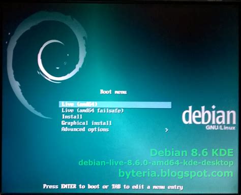Byteria Instalação Do Debian 86 Kde Em 18 Minutos