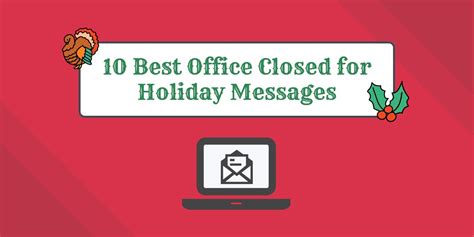 Business Office Closed For Holiday Message Template