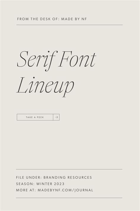 2023 Serif Font Lineup Editorial Inspired Serifs For Your Next