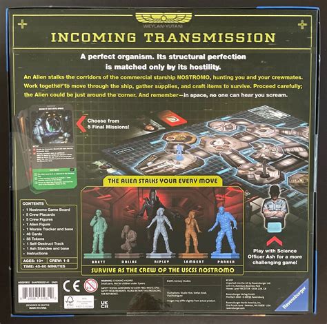 Alien Fate Of The Nostromo Board Game By Ravensburger New 810558019320