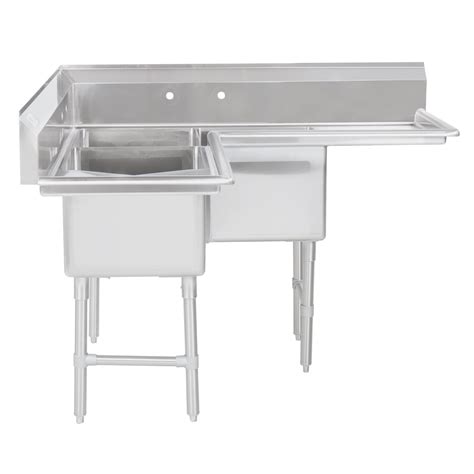 Regency 57 16 Gauge Stainless Steel Three Compartment Commercial