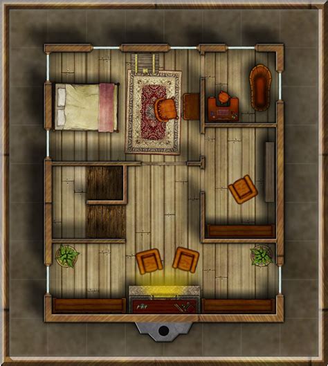 Foxglove Townhouse Third Floor Tabletop Rpg Maps Small House Map