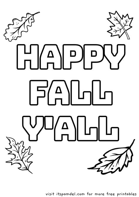 Free Printable: Fall Coloring Pages for Kids | It's Pam Del