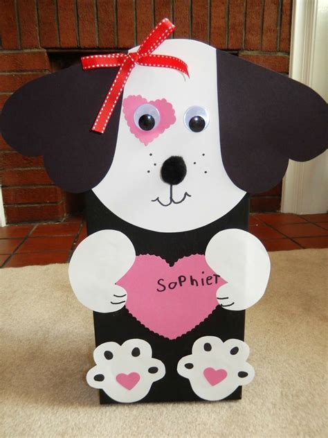 Homemade Valentine Boxes Valentine Boxes For School Puppy Valentines
