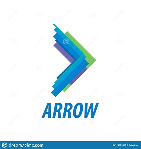 Abstract Business Logo Icon Design Template With Arrow Stock Vector
