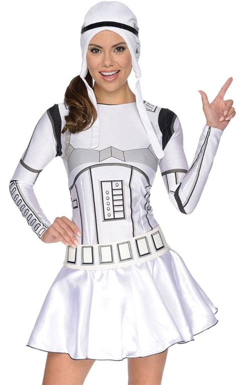 Womens Sexy Stormtrooper Costume Star Wars Fancy Dress Costume
