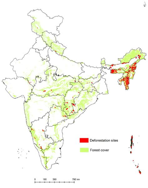Major Deforestation Sites In India Download Scientific Diagram