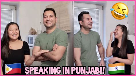 speaking punjabi to my filipino wife hilarious 🤣 🤣 must watch video youtube