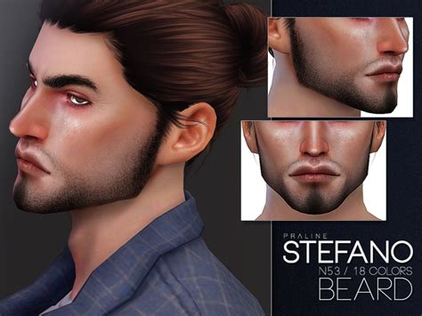 Sims 4 Cc Custom Content Beard Facial Hair Pralinesims Stefano