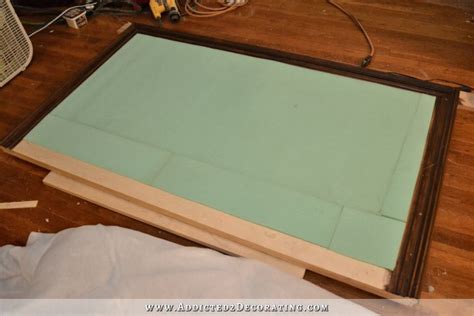 Diy Wood Framed Upholstered Headboard With Nailhead Trim Finished