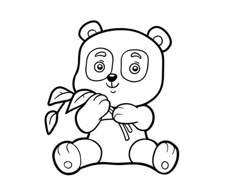 Dibujo De Un Oso Panda Para Colorear Dibujos Net