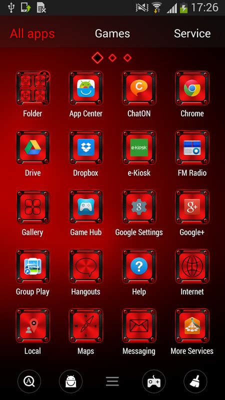Red And Black Launcher Theme Free Android Theme Download Appraw