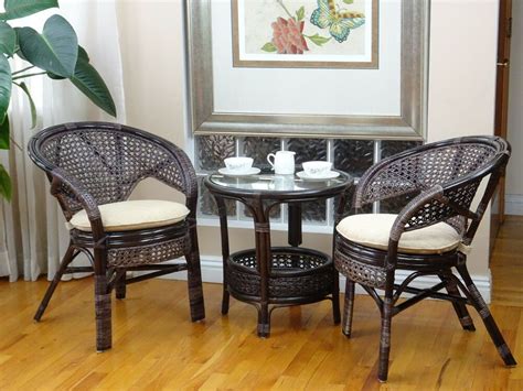 Side chair $110 economy/no cushion. Pelangi Rattan Wicker Lounge Set of 2 Chairs w/Cushion and ...