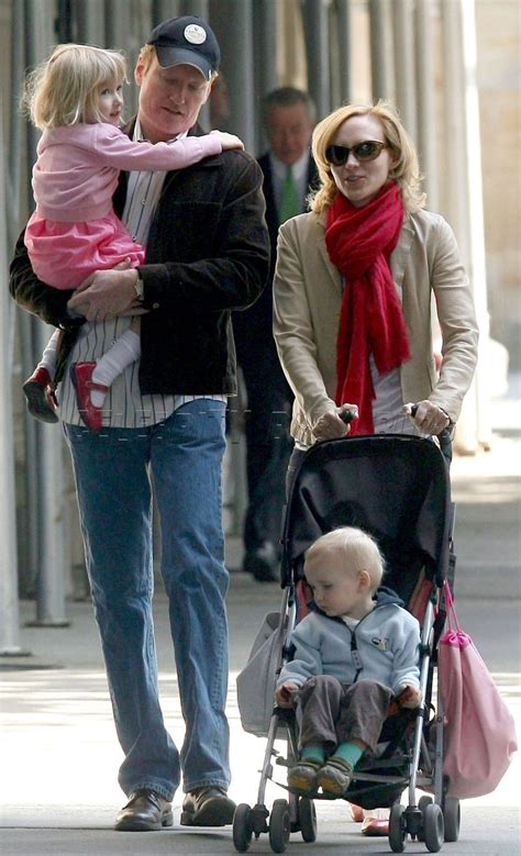 Conan is married and his wife's name is liza conan o'brien was initially in a relationship with actress lisa kudrow. Conan O'Brien and family out in NYC - Moms & Babies ...