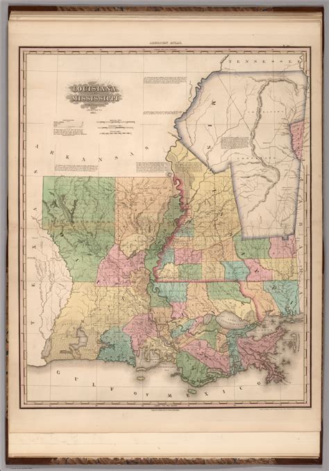 Louisiana And Mississippi David Rumsey Historical Map Collection