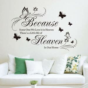 heaven wall quote words decals vinyl art room