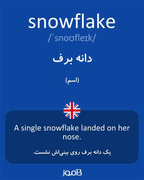 Choose contactless pickup or delivery today. ترجمه کلمه snowflake به فارسی - دیکشنری انگلیسی بیاموز