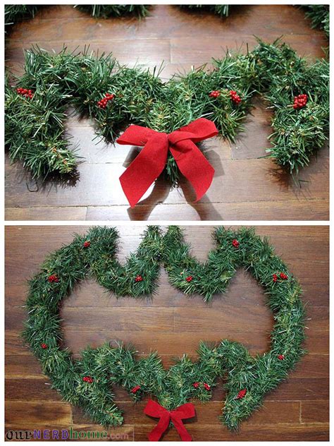 Diy Batman Wreath And Other Geeky Holiday Decor Our