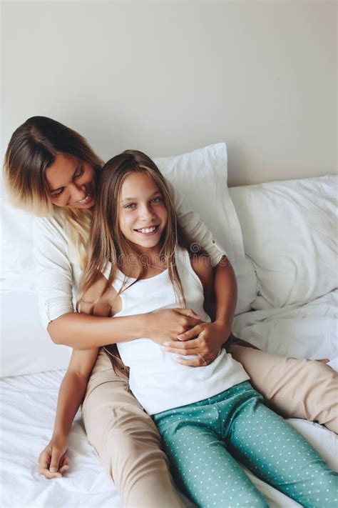 Mom With Tween Daughter Stock Photo Image Of Human Mama Hot Sex Picture