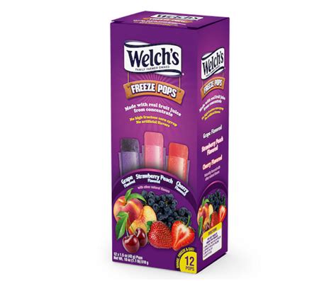 Welchs Fruity Freeze Pops 12 Count Big Lots