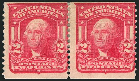 Price Of Us Stamps Scott Catalog 322 2c 1908 Washington Coil