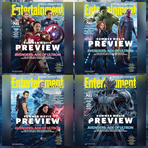 The Avengers And Ultron Grace The Covers For Entertainment Weekly April