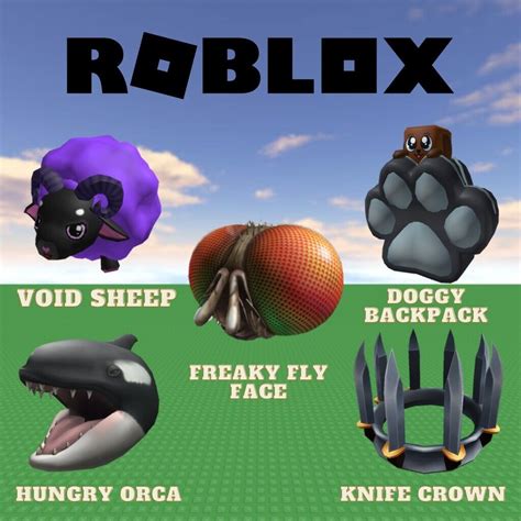 Roblox Prime Pack 5 Item Void Freaky Fly Doggy Hungry Orca