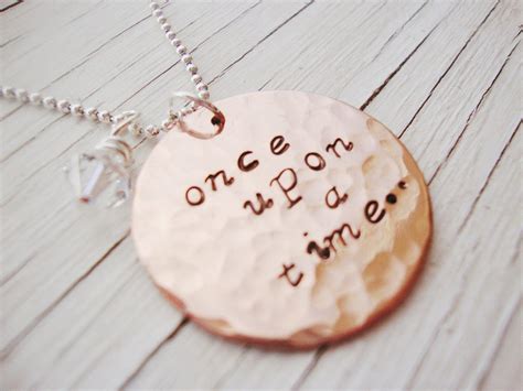 Ahhh Fairytales Hand Stamped Necklace Stamped Jewelry Hand Stamped