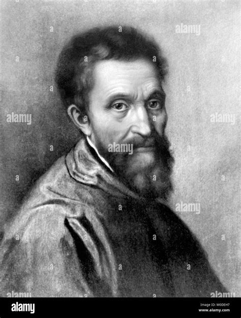 Michelangelo Portrait Of Michelangelo Di Lodovico Buonarroti Simoni