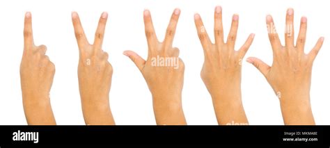 One Five Fingers Count Signs Hi Res Stock Photography And Images Alamy