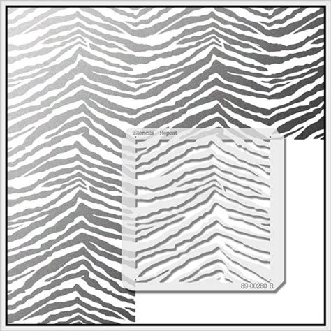 89 00280 R Zebra Print Stencil Istencils