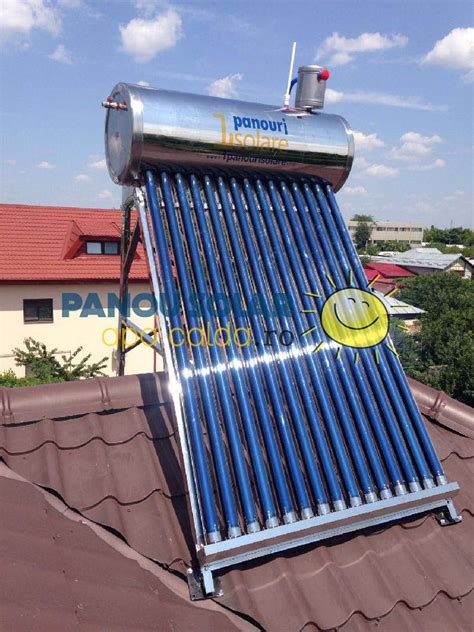 Kit Panou Solar Apa Calda Inox Nepresurizat 1energy 150 Litri Cu Vas