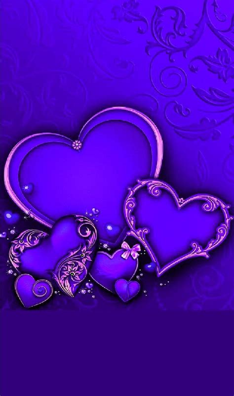Purple Heart Wallpaper Background