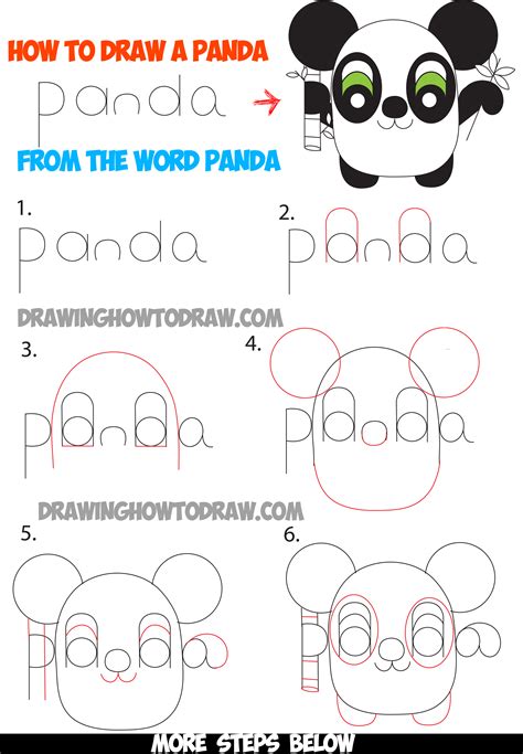 How To Draw A Panda Easy Step By Step For Beginners Land To Fpr
