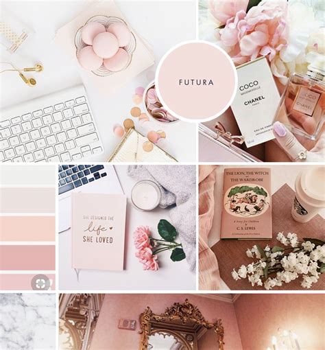 Dusty Pink And White Mood Board Mood Board Mood Board Inspiration